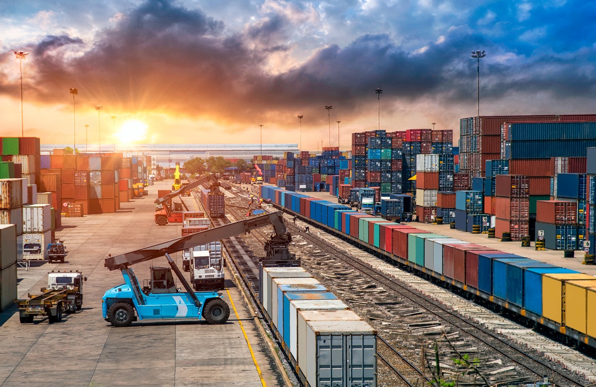 The Process of Transporting a Truck by Train